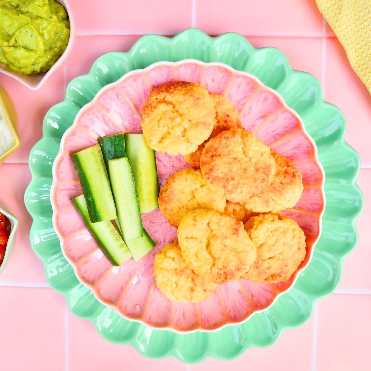 Cheesy Cauliflower Nuggets