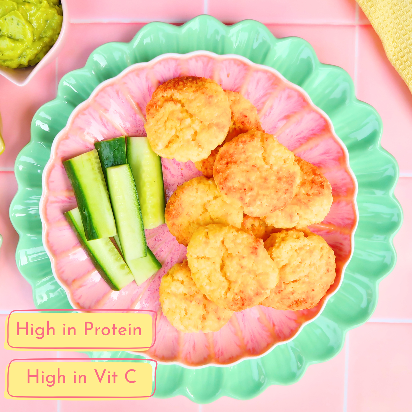 Cheesy Cauliflower Nuggets